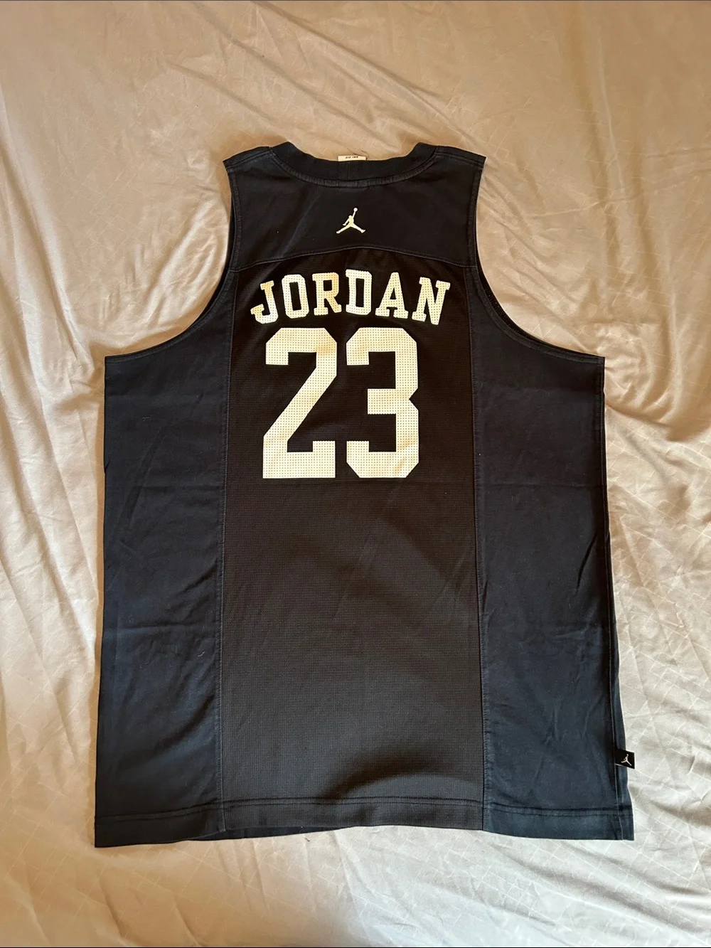 🔥Jordan Black Tank with White Jumpman 23
